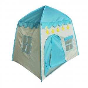 Kids play flower house